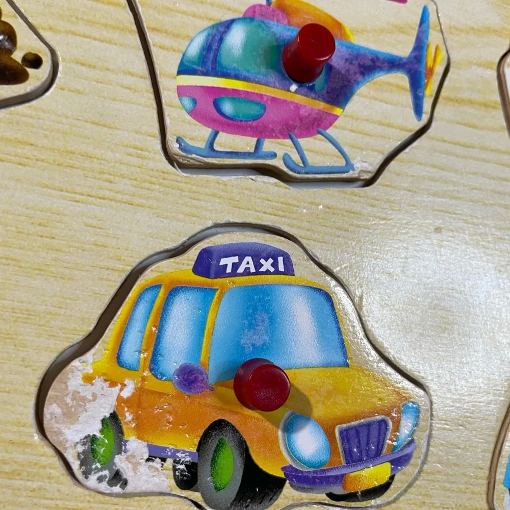 Wooden Vehicles 9 Piece Puzzle